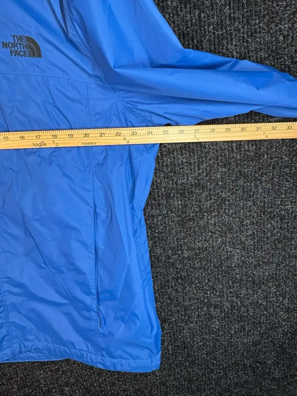 The North Face Blue DryVent Waterproof Hooded Rain Jacket